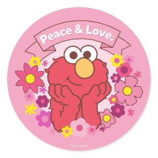 Elmo | Peace & Love Classic Round Sticker