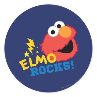 Elmo Rocks Classic Round Sticker