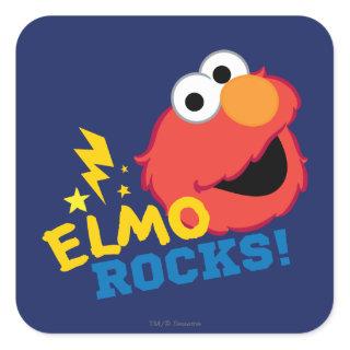 Elmo Rocks Square Sticker