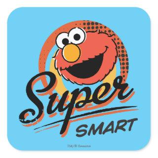 Elmo Super Smart Comic Square Sticker