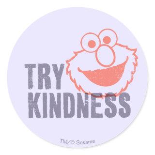 Elmo | Try Kindness Classic Round Sticker