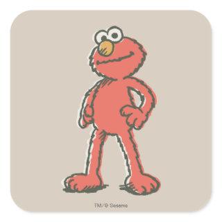 Elmo Vintage Square Sticker