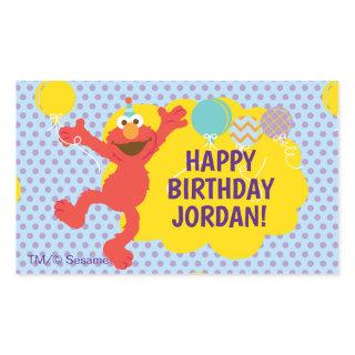 Elmo With Party Balloons Pattern Rectangular Sticker