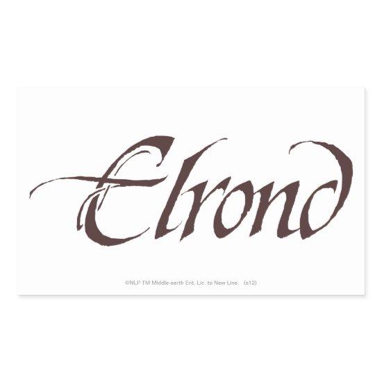 ELROND™ Name Solid Rectangular Sticker