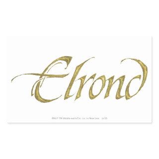 ELROND™ Name Textured Rectangular Sticker