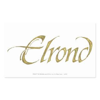 ELROND™ Name Textured Rectangular Sticker