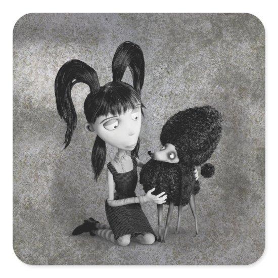 Elsa and Persephone Square Sticker