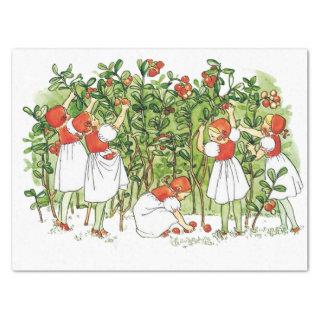 Elsa Beskow Cute Strawberry Girl  Tissue Paper