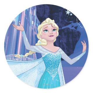 Elsa | Sparkling, Elegant Ice Classic Round Sticker