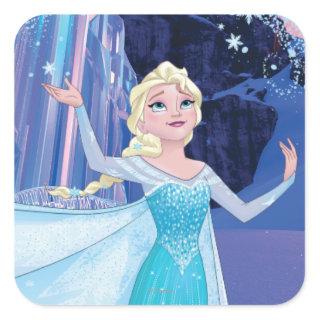 Elsa | Sparkling, Elegant Ice Square Sticker