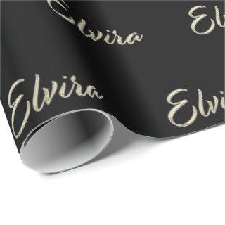 Elvira white gold Handwriting Gift Paper