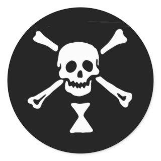 Emanuel Wynne Pirate Flag Classic Round Sticker