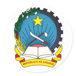 Emblem of Angola Classic Round Sticker