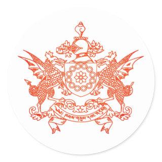 Emblem of Sikkim state - INDIA Classic Round Sticker