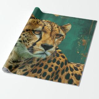 Emerald Green Cheetah Maximalist Decor