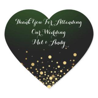 Emerald Green Customizable Wedding Stickers