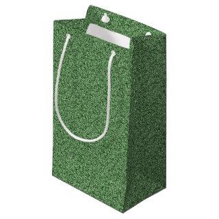 Emerald Green Faux Glitter Small Gift Bag