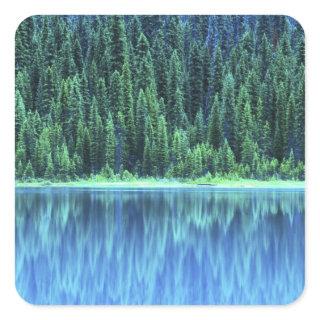 Emerald Lake, Yoho NP, BC, Canada Square Sticker