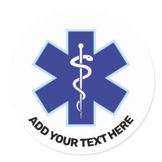 Emergency Medical Services Paramedic Classic Round Sticker