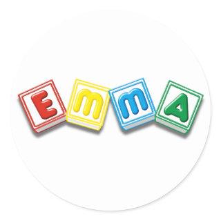 Emma Classic Round Sticker