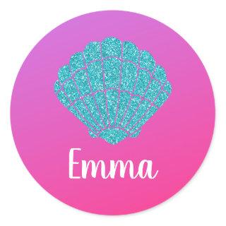 Emma Name Stickers Labels School Book Mermaid