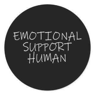 Emotional Support Human Service People Mental Heal Classic Round Sticker