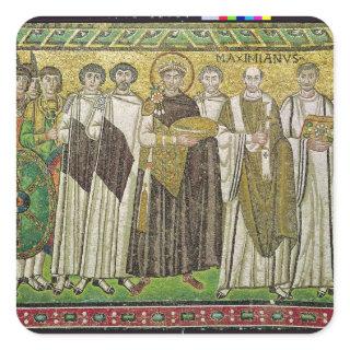 Emperor Justinian I Square Sticker