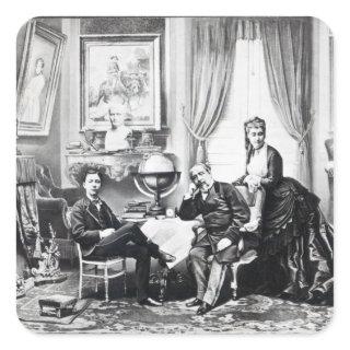 Emperor Napoleon III Square Sticker