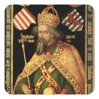 Emperor Sigismund, Holy Roman Emperor Square Sticker
