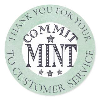 Employee mint candy commitment reward stickers