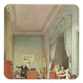 Empress's Bedroom with the Duchesse de Montebello Square Sticker