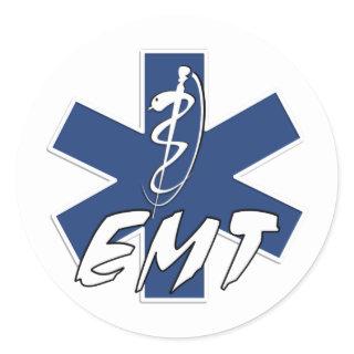 EMT Active Star of Life Classic Round Sticker