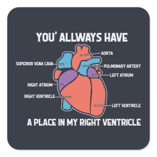 EMT Paramedic Sentimental Statement Square Sticker