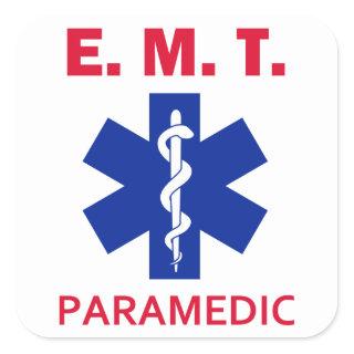 EMT Paramedic Square Sticker