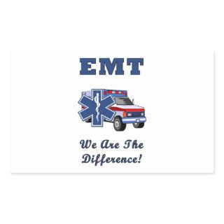 EMT We Are The Difference Rectangular Sticker
