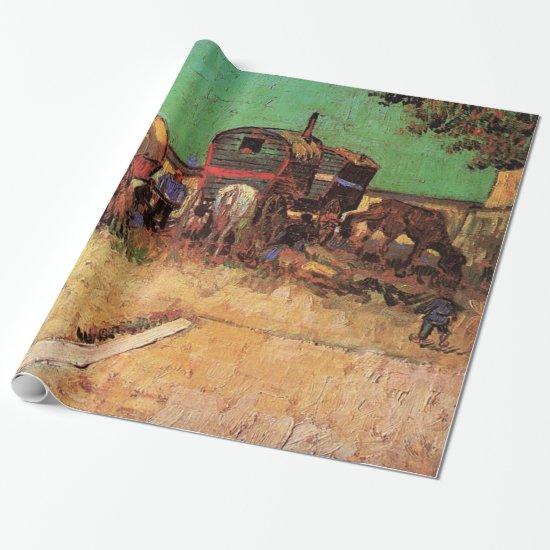 Encampment of Gypsies with Caravans, Van Gogh