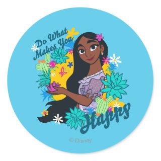 Encanto | Isabela - Do What Makes You Happy Classic Round Sticker