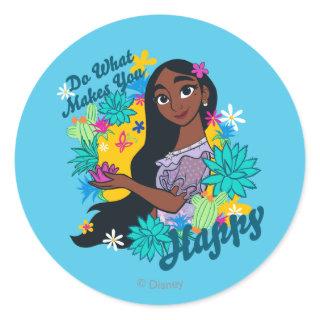 Encanto | Isabela - Do What Makes You Happy Classic Round Sticker