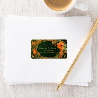 Enchanted Elegant Fall Themed Druid Hill Label