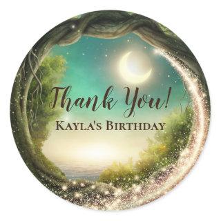 Enchanted Evening Thank You Classic Round Sticker