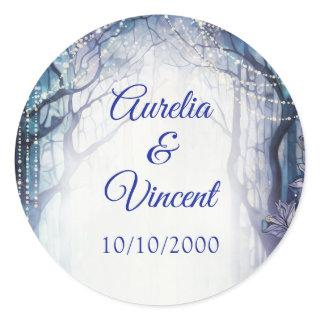 Enchanted Forest Wedding Classic Round Sticker