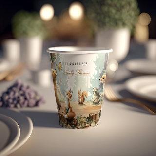 Enchanted Forest Wrap-Around Artwork Baby Shower Paper Cups