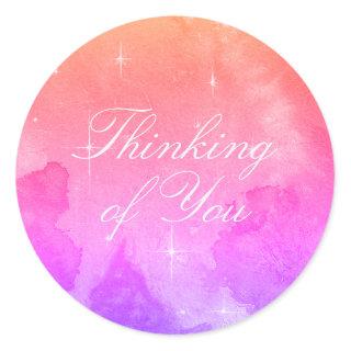 Enchanted Galaxy 'Thinking of You' Classic Round S Classic Round Sticker