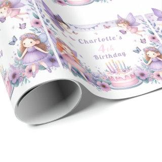 Enchanted Purple Fairy garden - Birthday