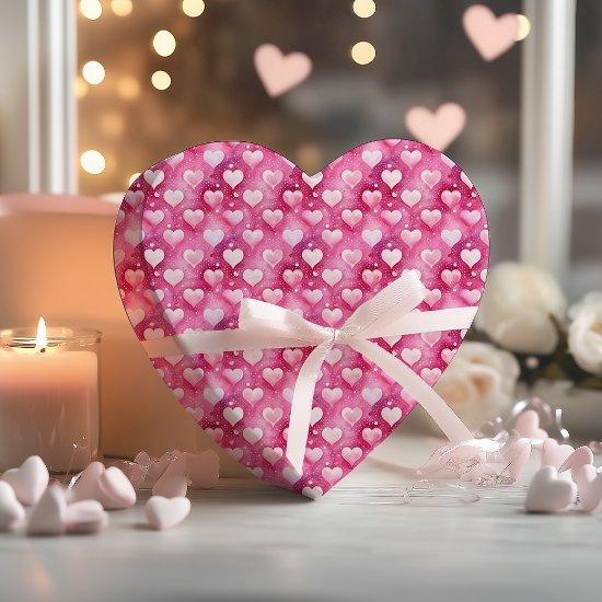 Enchanting Watercolor Hearts | Polka Dots Pattern