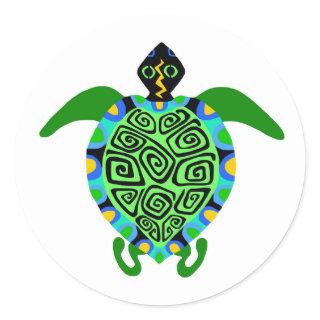 Endangered animal -Sea TURTLE -Wildlife warrior - Classic Round Sticker