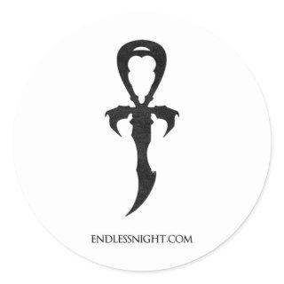 Endless Night: Vampyre Legacy Ankh Classic Round Sticker