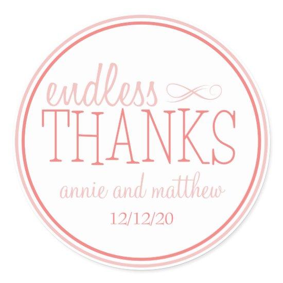 Endless Thanks Labels (Blush / Terra Cotta)