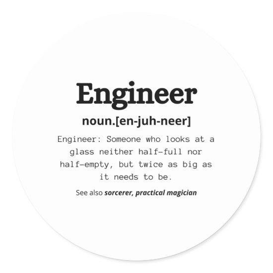 Engineer Defined Sticker: The Formula Behind the P Classic Round Sticker