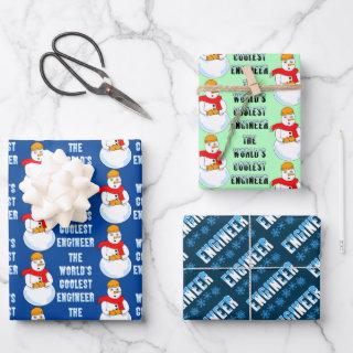 Engineer Snowman and Snowflakes  Sheets